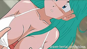 Bulma'Nın Dragon Ball Z Hentai Ile Çift Zevki