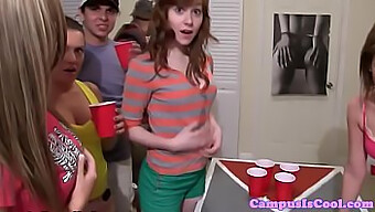 Amateur College Babes Get Drilled In A Wild Party