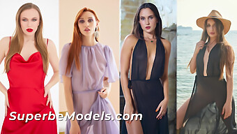 Watch These Beautiful Models With Big Natural Tits In Action