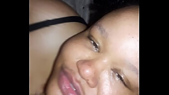 Amateur Black Woman Takes Cum In Her Mouth