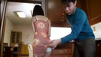 Step Son'S Friend Takes A Blowjob From The Asian Mom