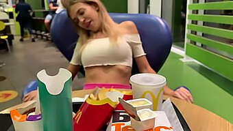 Real Public Sex With A Sex Toy: A Babe'S Sweet Orgasm In A Mcdonald'S Bathroom