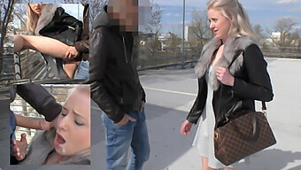 German Public: Public Deepthroat And Cock