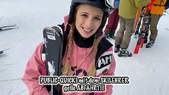 Blonde Teen (18+) Gets Naughty With Her Ski Instructor