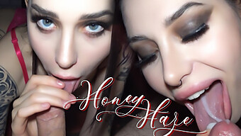 Blowjob From A Russian Stepsister: Honey Haze'S Latest Cumshot Adventure