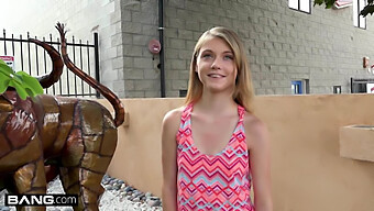 Blonde Babe Hannah Hays Cheats On Boyfriend In Public