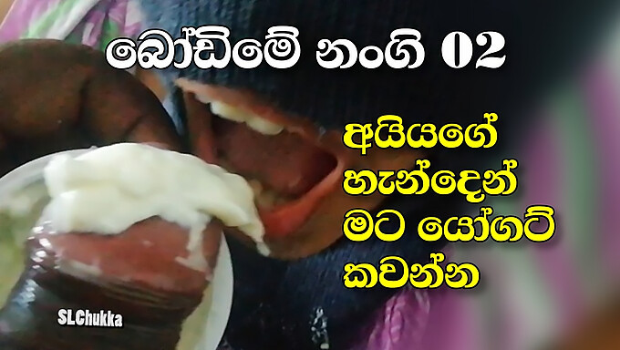 Hd Video Of A Sri Lankan Girl Eating Yogurt With A Penis