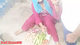 18+ Indian Teen Sells Vegetables And Gives Hardcore Blowjobs