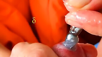 Pia'S Wife Gives A Hot Handjob With A Urethra Plug