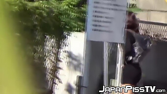 Japanese Teen (18+) Caught Secretly Peeing