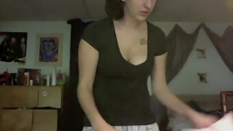 College Student Strips Down For The Camera