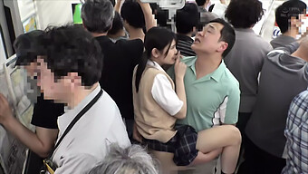 Asian Teen Gets A Surprise Blowjob In Public