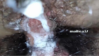 Asian Teen'S Hairy Pussy Explored In Close-Up