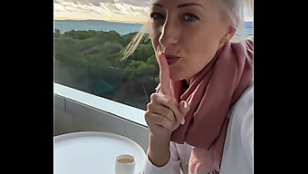 Fingering Myself To Orgasm On A Public Hotel Balcony In Mallorca