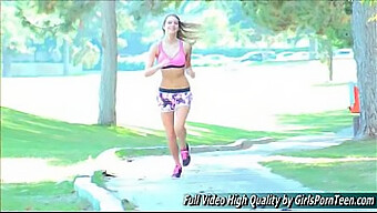 Blonde Teen Kenna'S Golf Course Sex Show