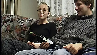 90s Couple Enjoys Some Good Old Fashioned Fucking On The Couch