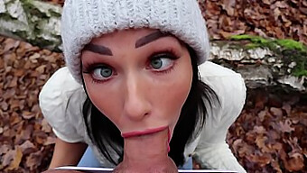 Brunette Teen Takes A Big Cock In The Woods