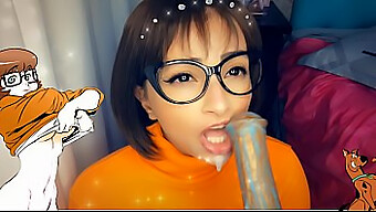 Big Cock Blowjob: Velma Sucks And Fucks Until Monster Cums Inside