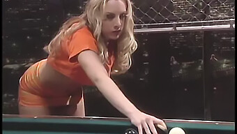 Penetrated With A Pool Stick: Busty Blonde'S Anal Adventure