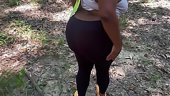 Big Booty Woman Gets Her Ass Pounded By Handsomedevan In A Rough Outdoor Encounter